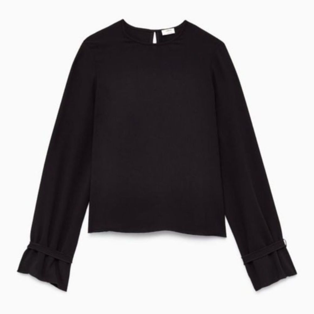 Aritzia Wilfred black Elodie blouse S